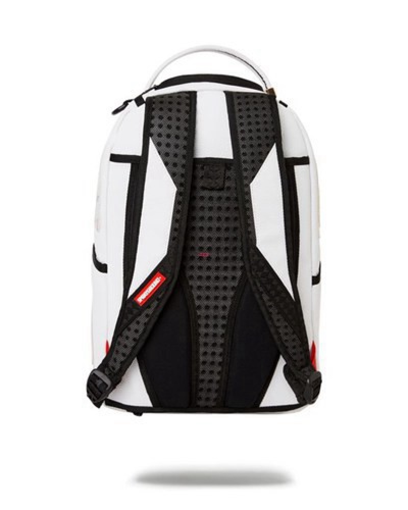 White Sprayground Official Basquiat Acque Pericolose 1981 (Dlxv) Backpacks | 28349-TIFZ