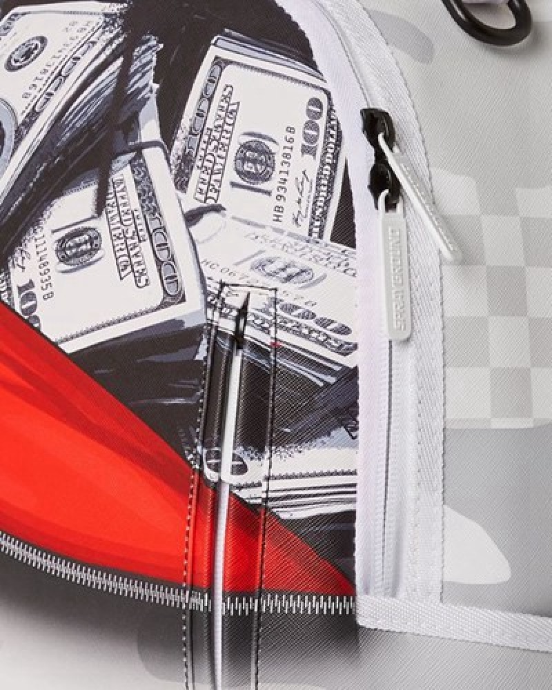 White Sprayground Payday Everyday (Dlxv) Backpacks | 13564-UXOE