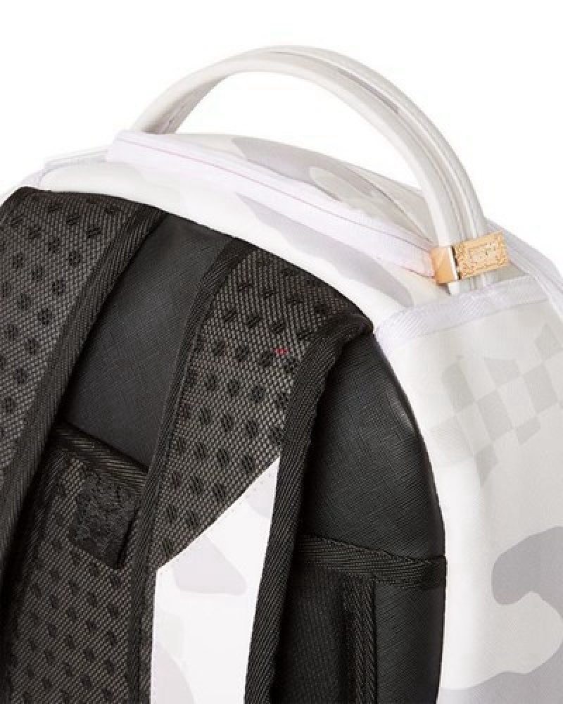 White Sprayground Payday Everyday (Dlxv) Backpacks | 13564-UXOE