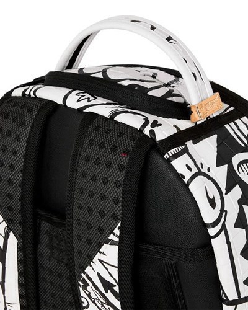 White Sprayground Payday Party (Dlxv) Backpacks | 32014-EZUH