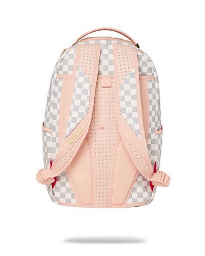 White Sprayground Rose All Day La Palais (Dlxv) Backpacks | 68209-BGEA