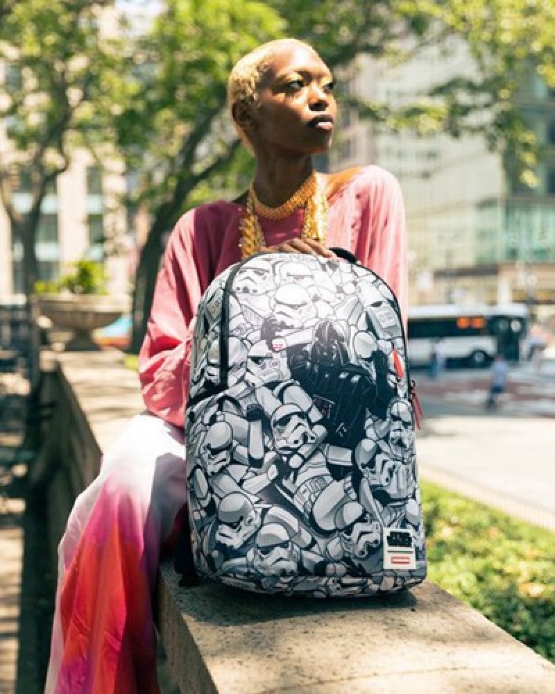 White Sprayground Star Wars: Storm Troopers Crammed (Dlxr) Backpacks | 71938-JRXI