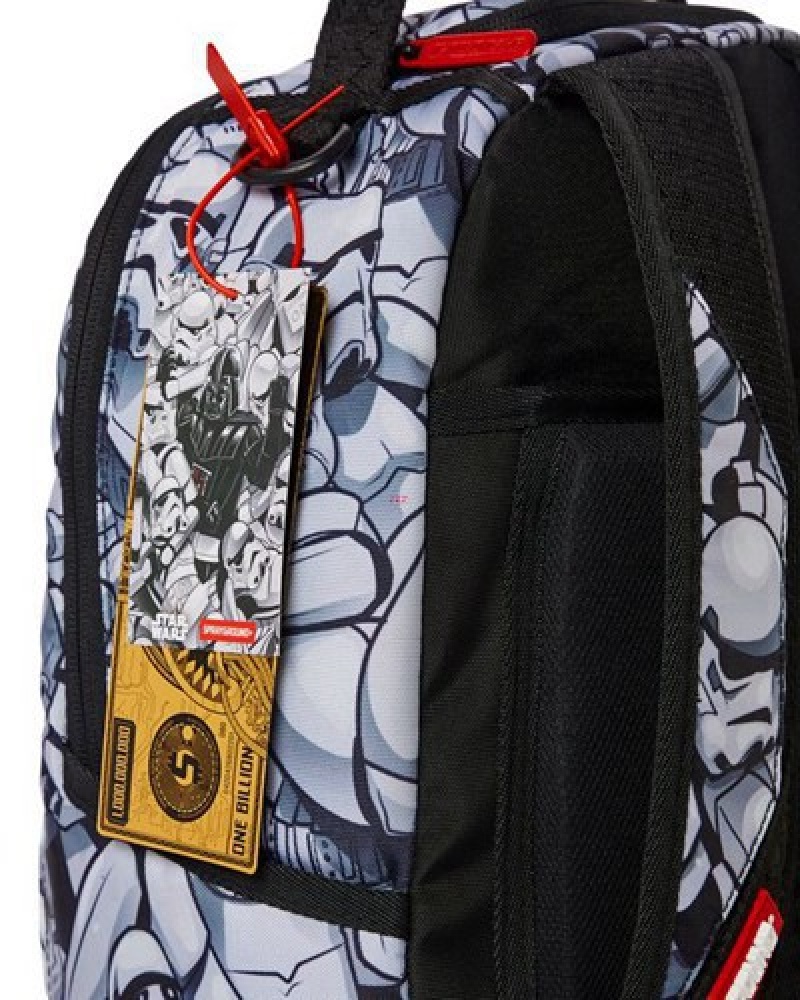 White Sprayground Star Wars: Storm Troopers Crammed (Dlxr) Backpacks | 71938-JRXI