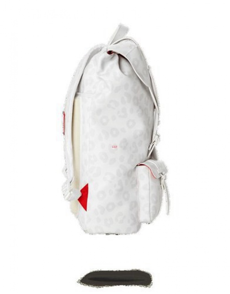 White Sprayground The Angel Shark Hills Wing Backpacks | 92730-KBTZ