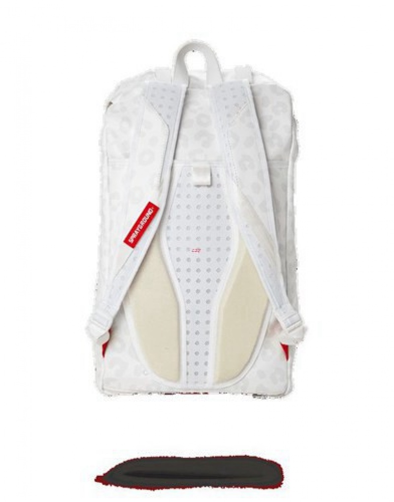 White Sprayground The Angel Shark Hills Wing Backpacks | 92730-KBTZ