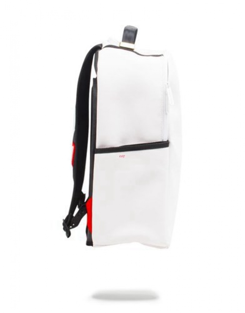 White Sprayground The Diy (Vegan Leather & Inner Money Lining) & Markers Included Backpacks | 39278-DFJG