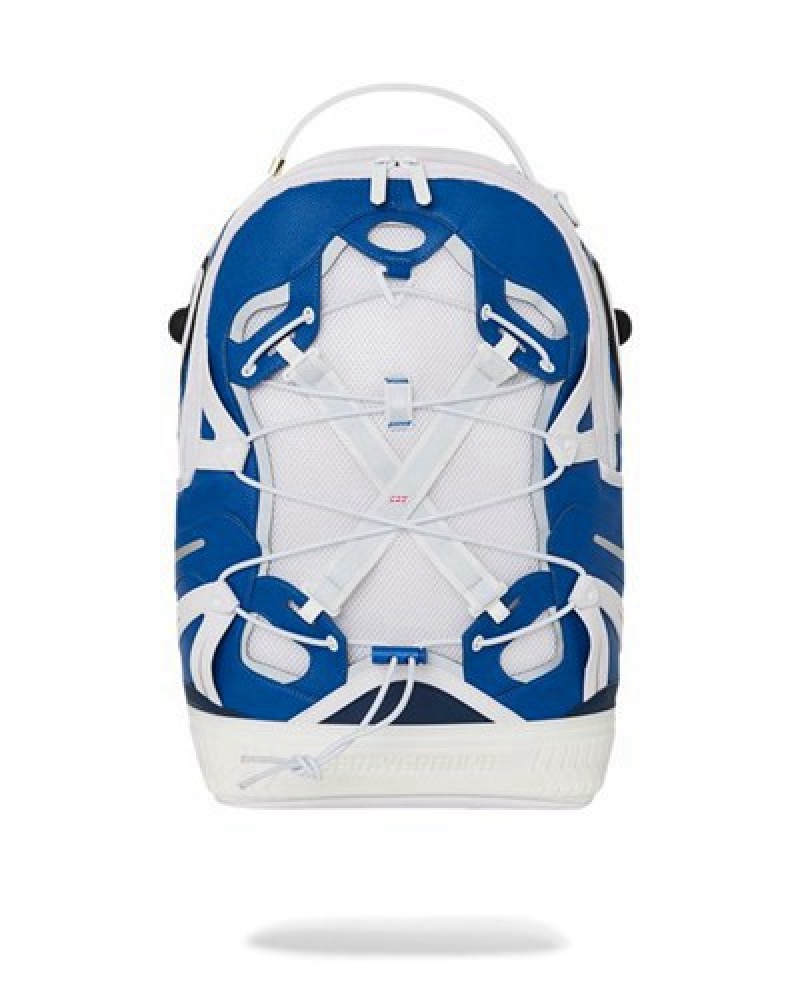 White Sprayground The Powerhouse (Dlxv) Backpacks | 80234-YFDX