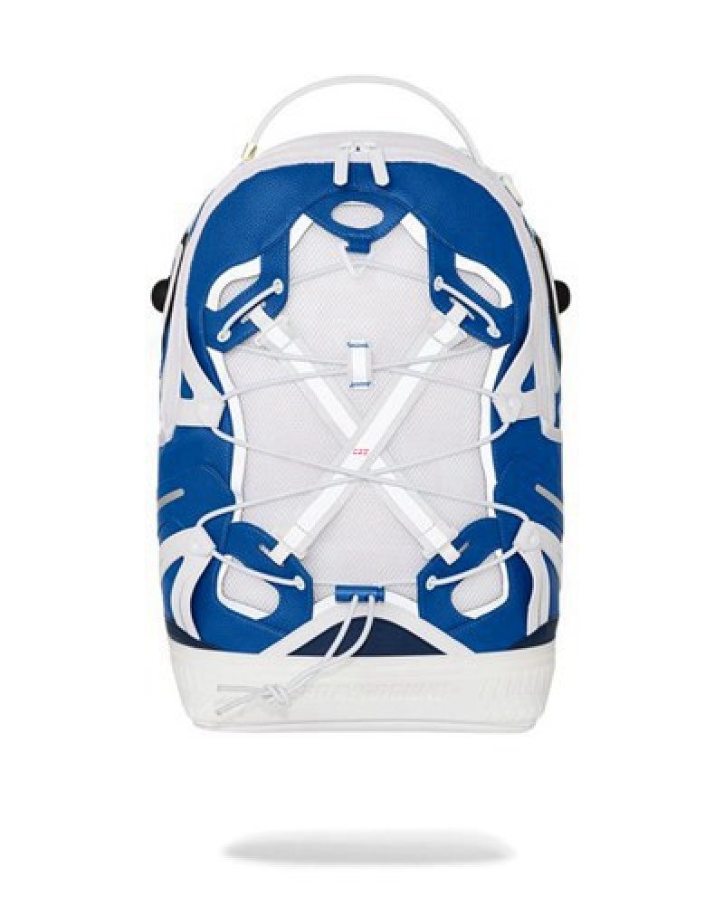 White Sprayground The Powerhouse (Dlxv) Backpacks | 80234-YFDX