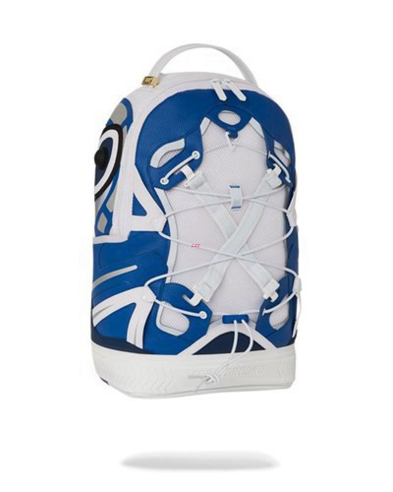 White Sprayground The Powerhouse (Dlxv) Backpacks | 80234-YFDX