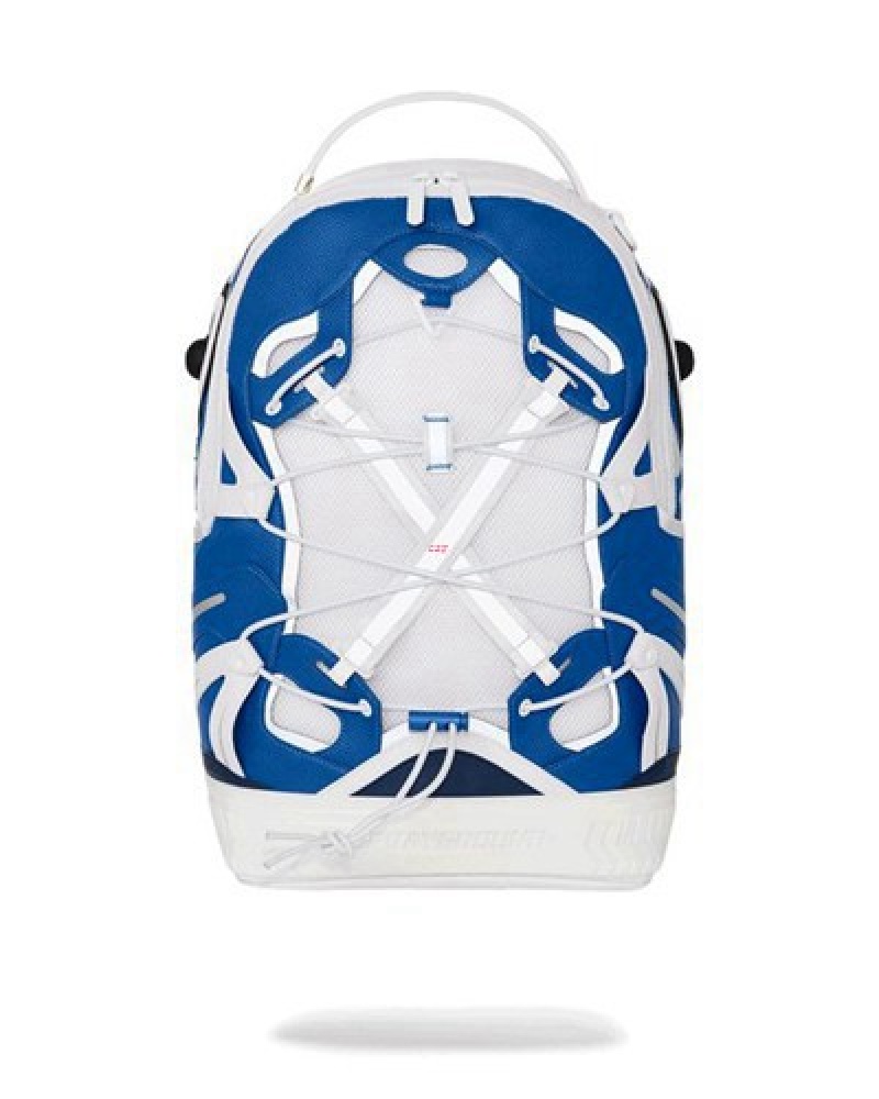 White Sprayground The Powerhouse (Dlxv) Backpacks | 80234-YFDX