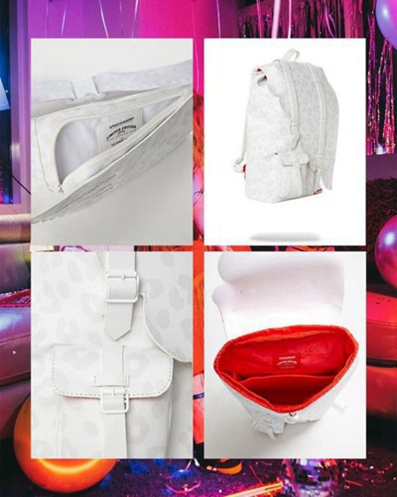 White Sprayground The Wings To The Future Crosswing Crossbody Bags | 56017-NRLH