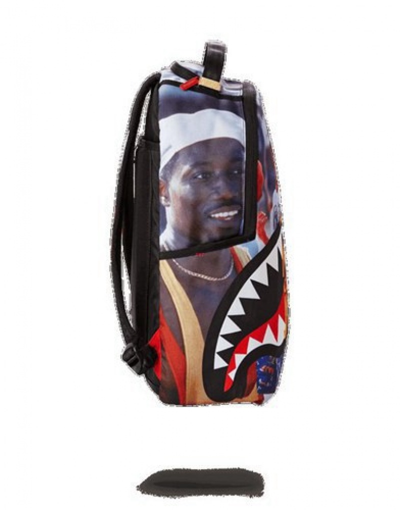 White Sprayground White Men Can't Jump Backpacks | 05816-IRHQ