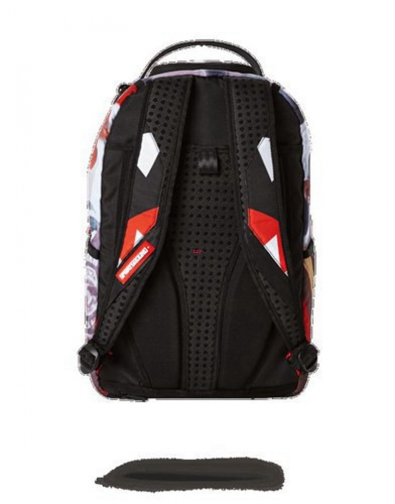 White Sprayground White Men Can't Jump Backpacks | 05816-IRHQ