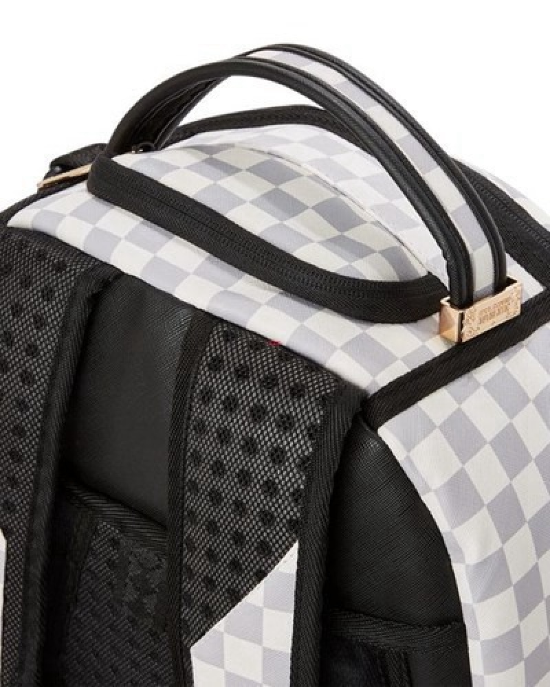 White Sprayground Wtf Knockout (Dlxv) Backpacks | 74320-DRKM