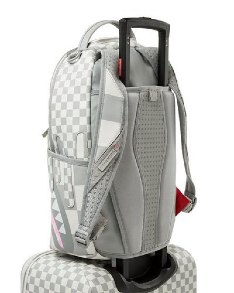 White Sprayground Xtc La Palais Jetsetter Carry-on Luggage | 52714-TZEH