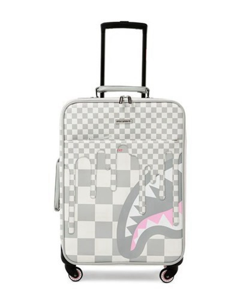 White Sprayground Xtc La Palais Jetsetter Carry-on Luggage | 52714-TZEH