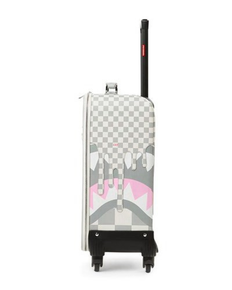 White Sprayground Xtc La Palais Jetsetter Carry-on Luggage | 52714-TZEH