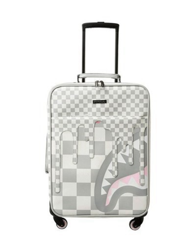 White Sprayground Xtc La Palais Jetsetter Carry-on Luggage | 52714-TZEH