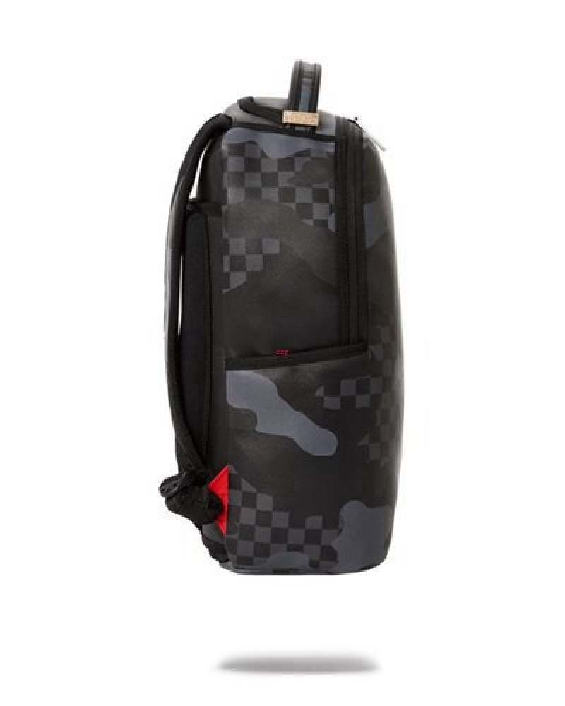 White / Black Sprayground Scarface (Dlxv) Backpacks | 19403-RUAX