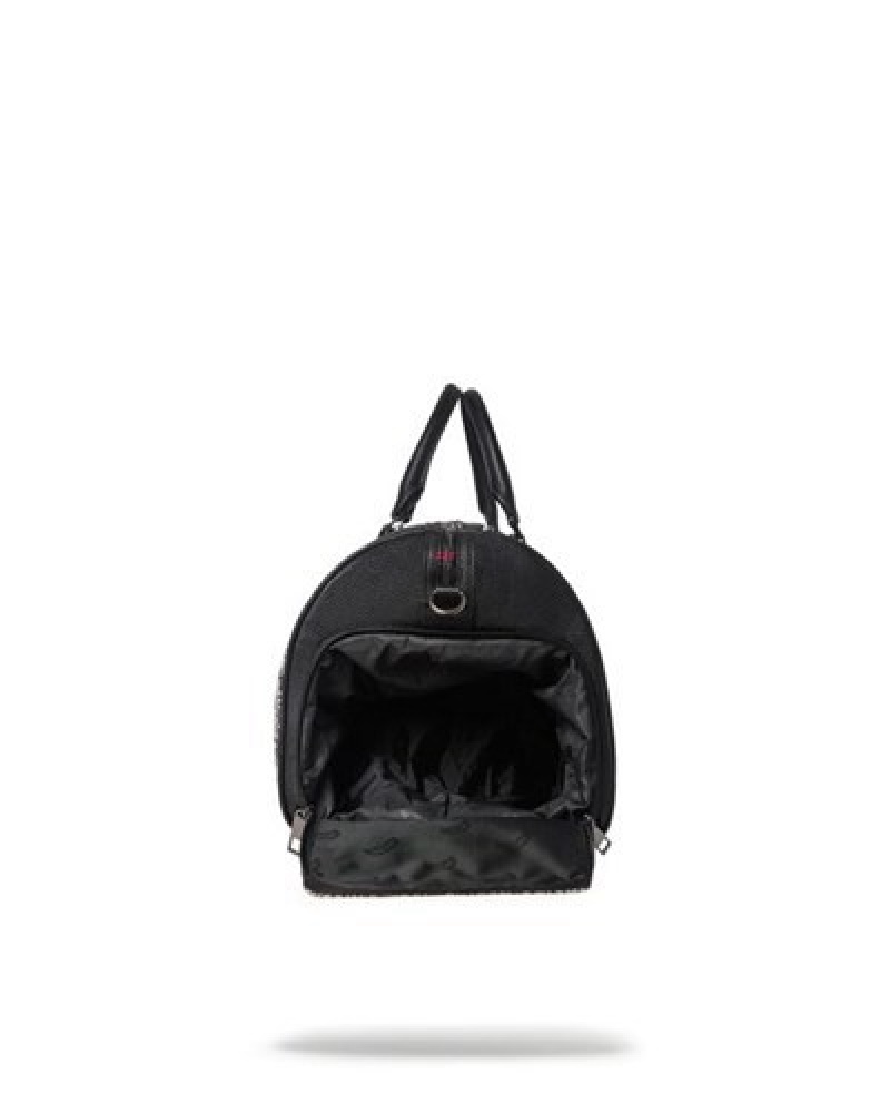 White / Black Sprayground Sg All Day Duffle Bags | 37891-AKPG