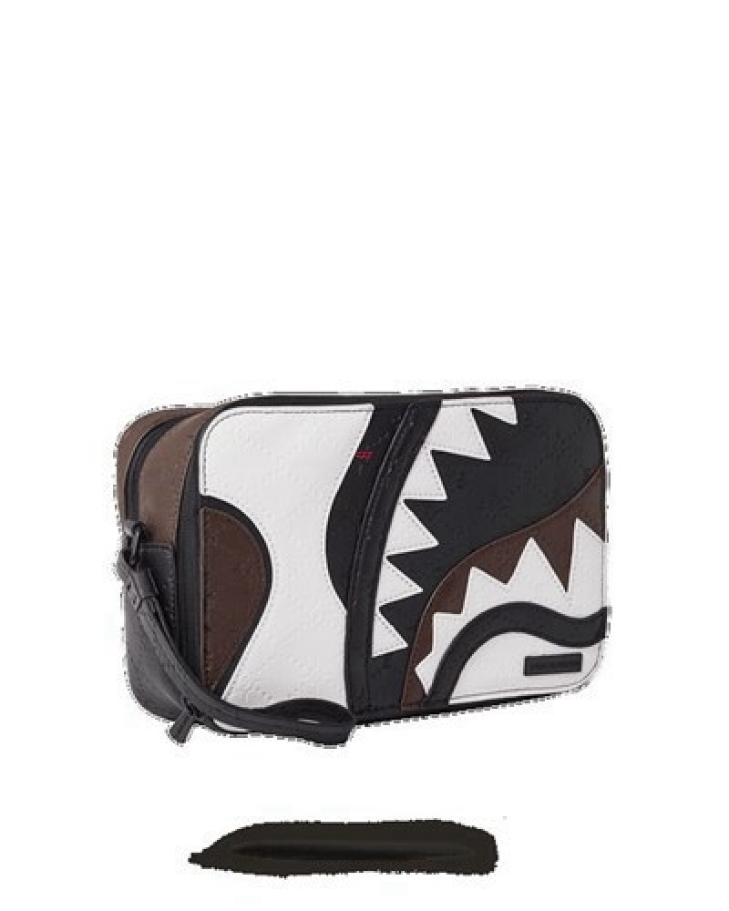 White / Black Sprayground V.V.I.P. Bags | 39250-MVNH