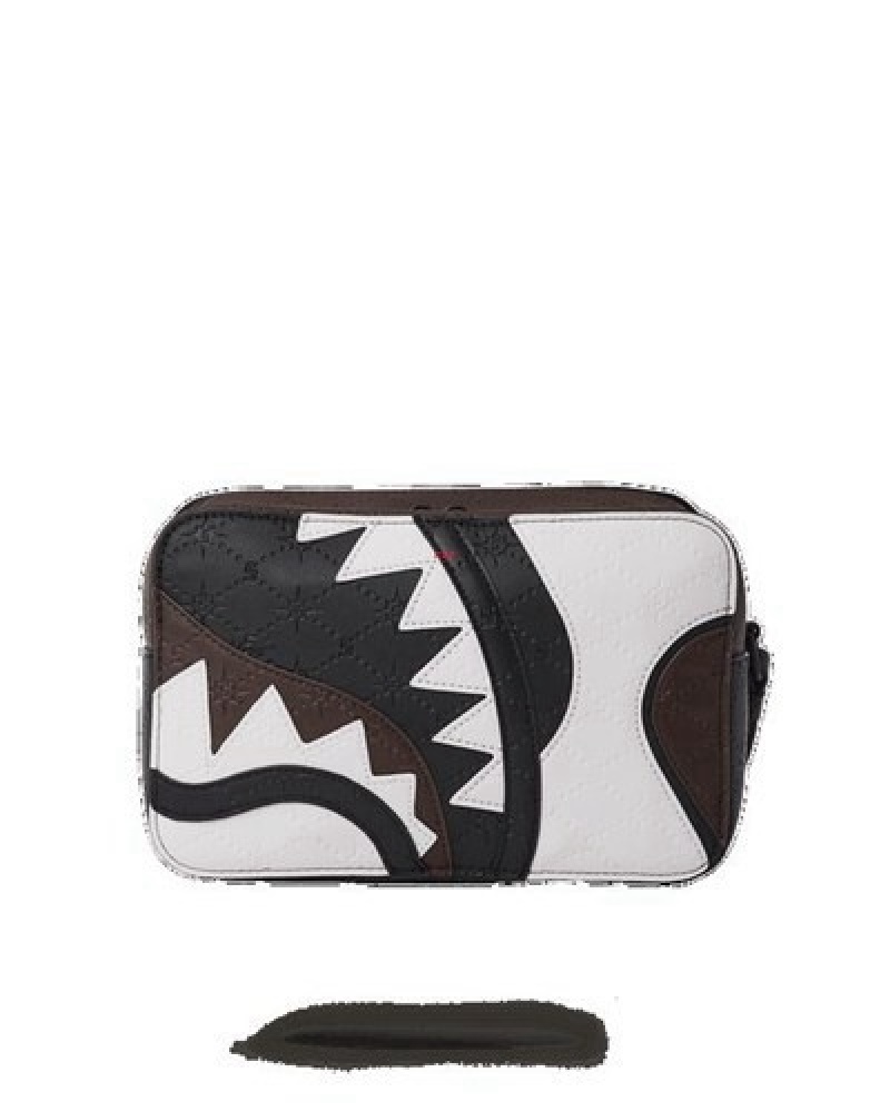 White / Black Sprayground V.V.I.P. Bags | 39250-MVNH