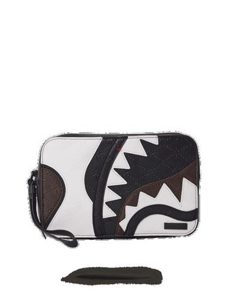 White / Black Sprayground V.V.I.P. Bags | 39250-MVNH