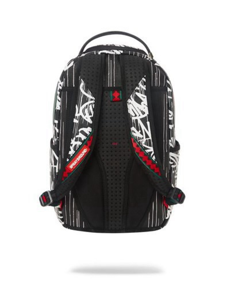 White / Green Sprayground Night Night (Dlxv) Backpacks | 09827-UGLO