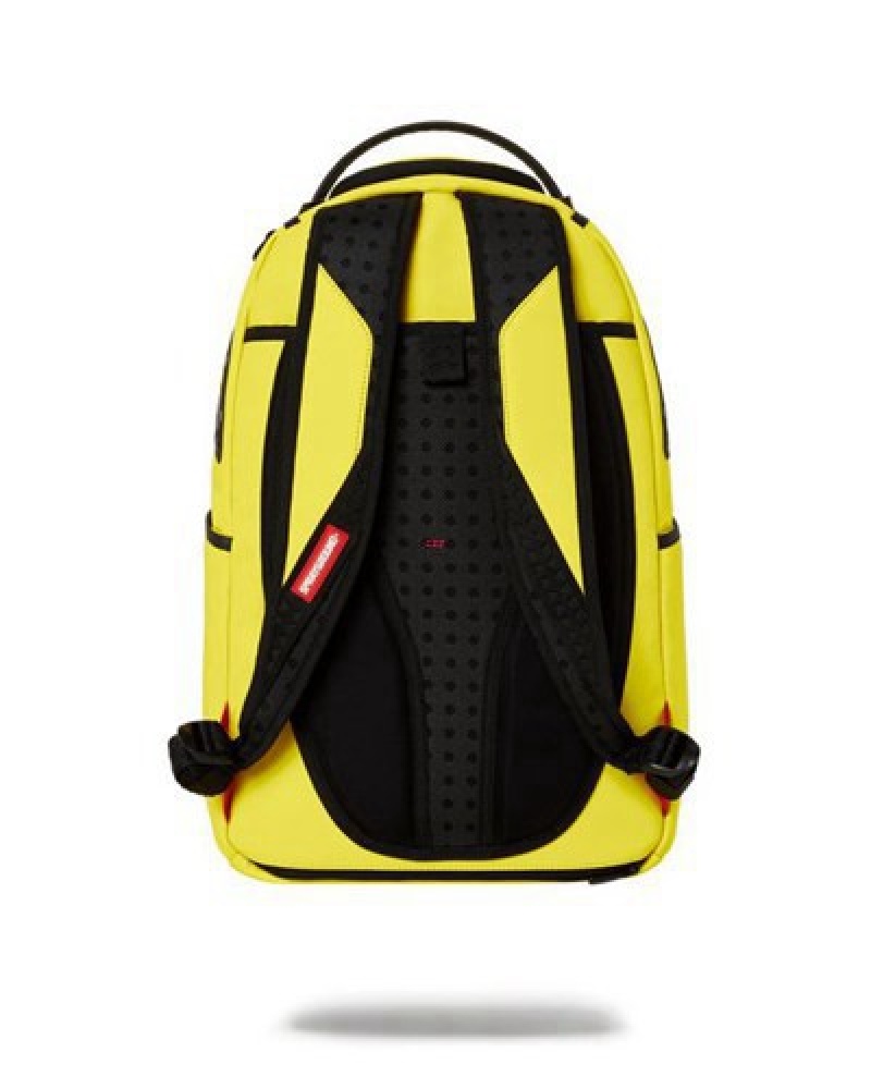 Yellow Sprayground Adrenaline Rush (Dlxv) Backpacks | 18302-ACJO