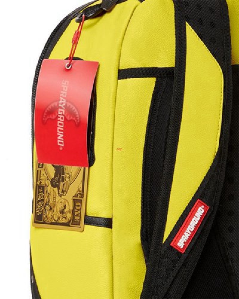 Yellow Sprayground Adrenaline Rush (Dlxv) Backpacks | 18302-ACJO