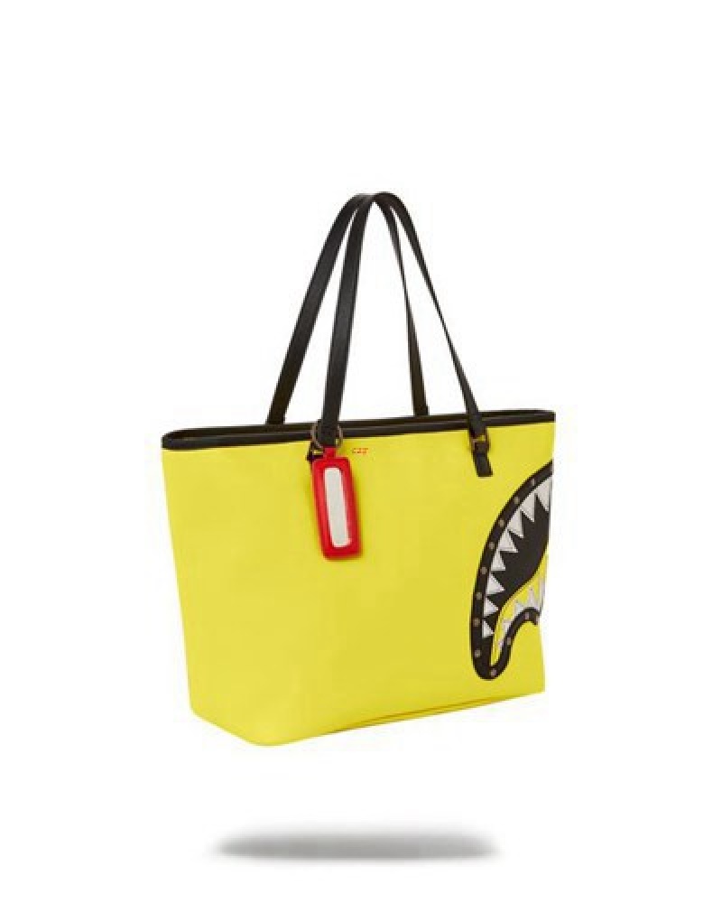 Yellow Sprayground Adrenaline Rush Handbag | 01497-VILJ