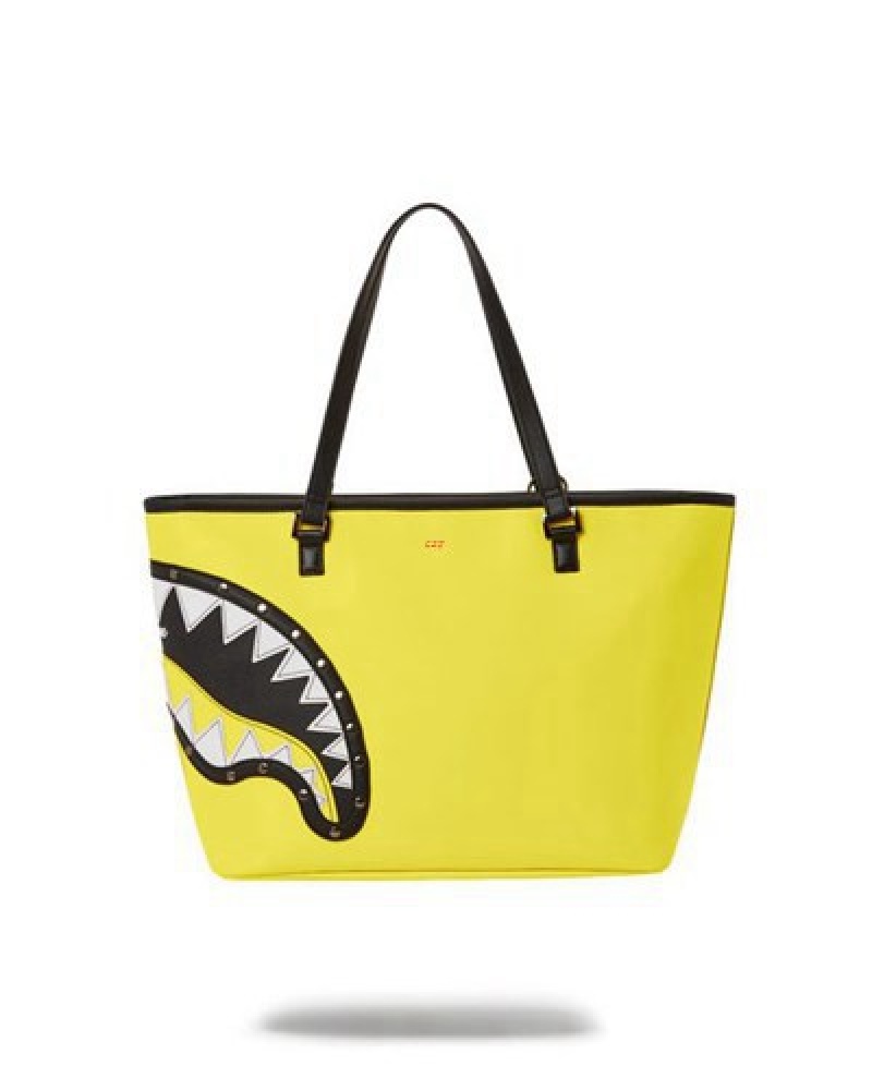 Yellow Sprayground Adrenaline Rush Handbag | 01497-VILJ