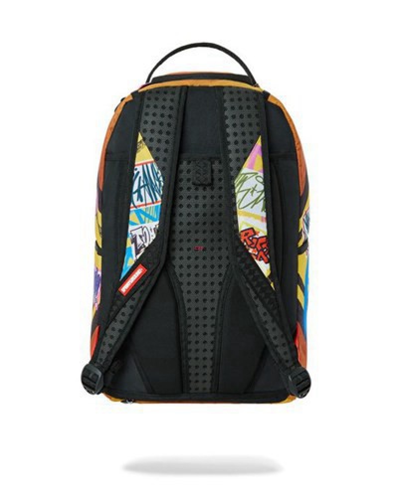 Yellow Sprayground Area Sg Backpacks | 68471-ZCLF