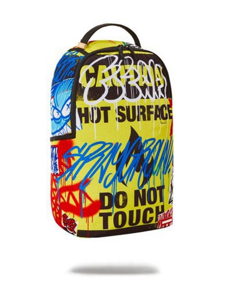 Yellow Sprayground Pay No Attention (Dlxr) Backpacks | 23065-XDUP