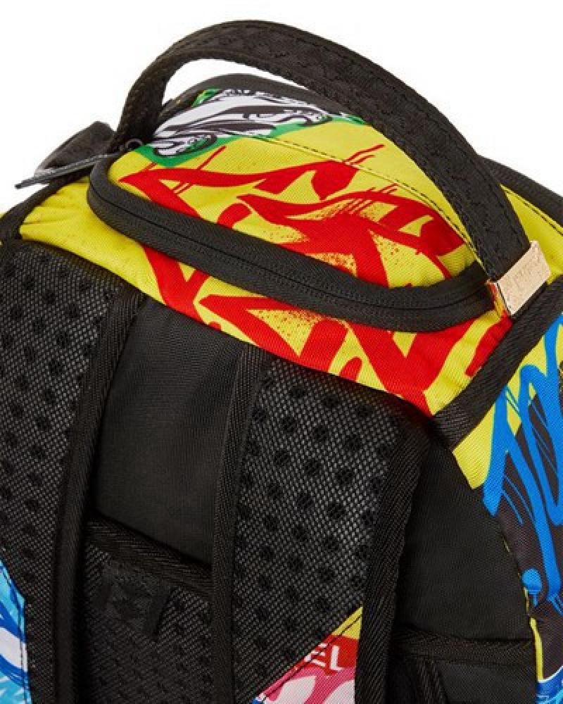 Yellow Sprayground Pay No Attention (Dlxr) Backpacks | 23065-XDUP