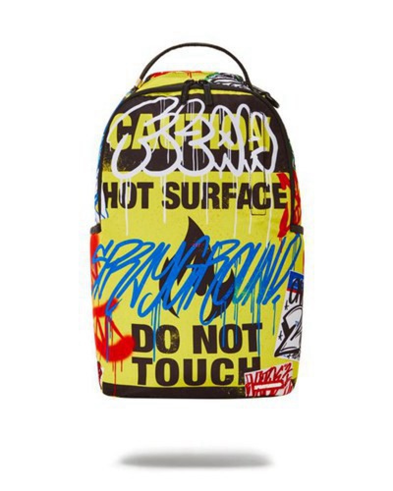 Yellow Sprayground Pay No Attention (Dlxr) Backpacks | 23065-XDUP