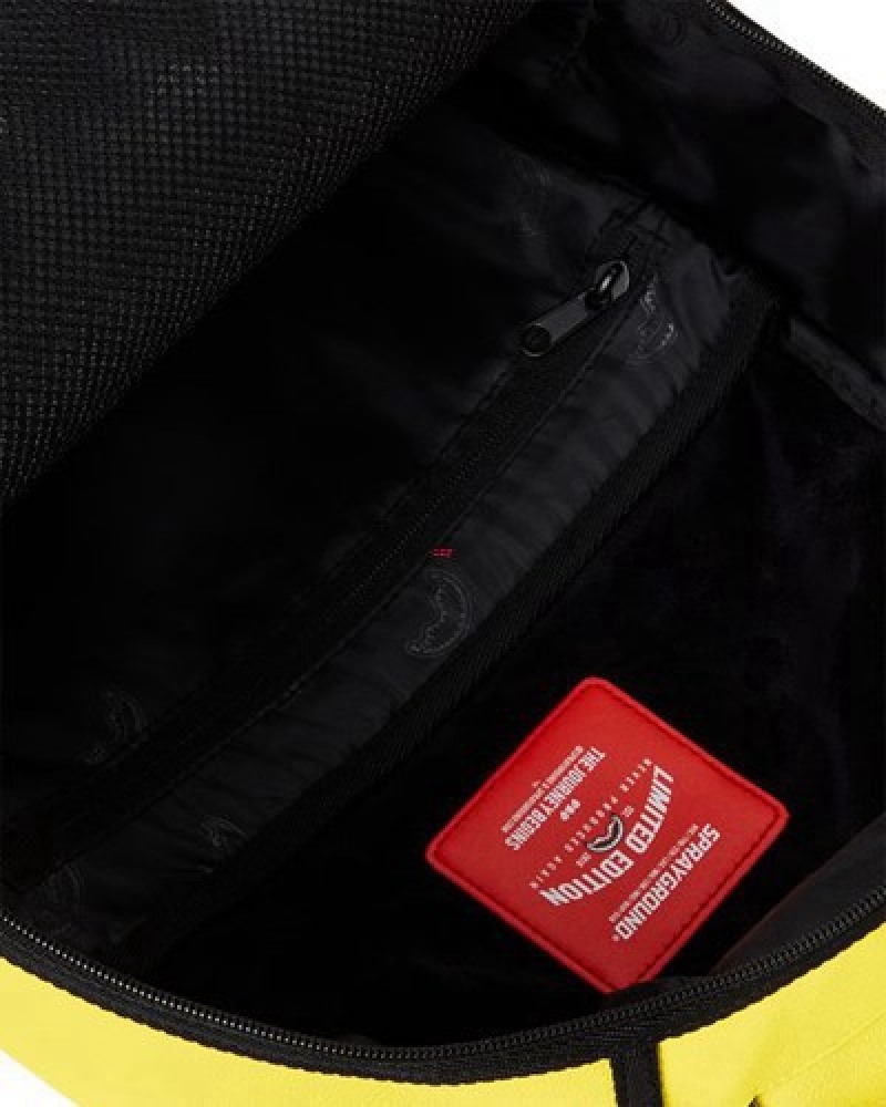 Yellow Sprayground The Entrepreneur (Dlxv) Backpacks | 38769-UBLD