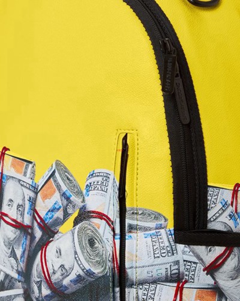 Yellow Sprayground The Entrepreneur (Dlxv) Backpacks | 38769-UBLD